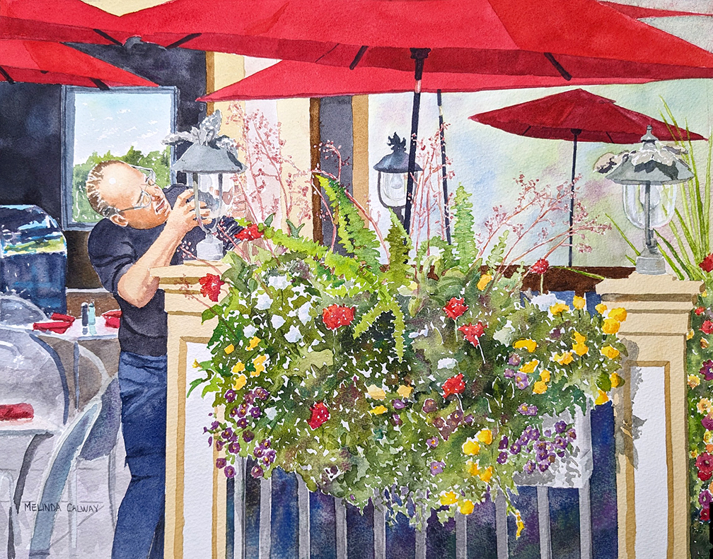 Lamplighter - 16"x12"