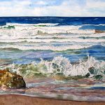 Splashing Waves - 22"x15"